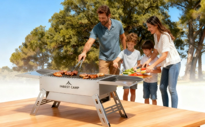 如何在中國選擇最佳的ODM露營烤肉爐製造商：INBESTCAMP提供的認證設計、專利保護和全球倉儲服務