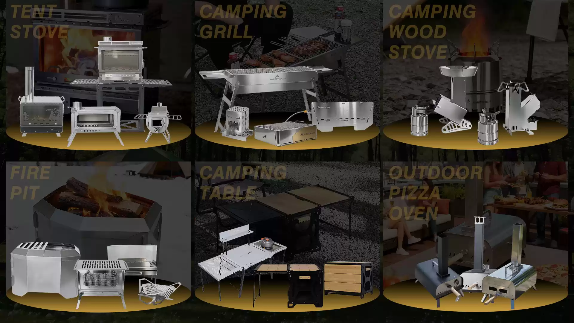 戶外燃木爐、烤肉架和火坑